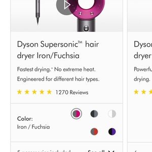 Dyson super sonic Blow Dryer
